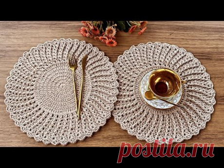 Americano/Sousplat de Crochê  #croche #crochet