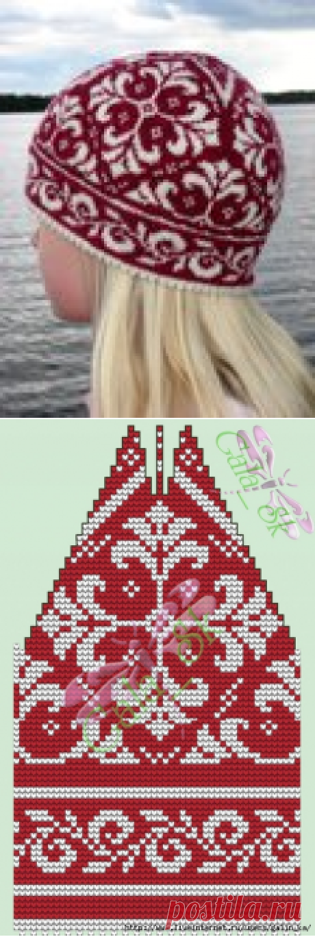 Жаккардовая шапочка