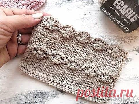 УЗОР СПИЦАМИ ШИКАРНАЯ ЦЕПОЧКА ИЗ ЦВЕТОЧКОВ,
описание: http://nash-diy.ru/uzory-vjazanija/uzory-spicami/603-uzor-spicami-shikarnaja-cepochka-iz-cvetochkov.html