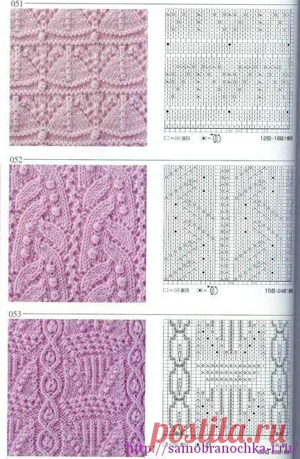 Ажурные узоры спицами в коллекцию