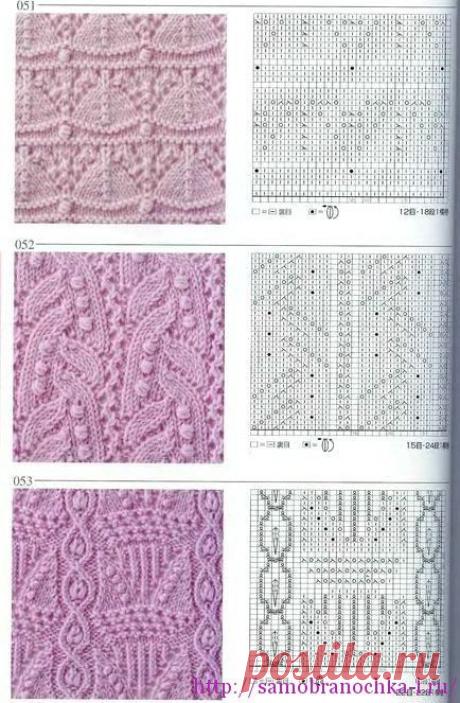 Ажурные узоры спицами в коллекцию