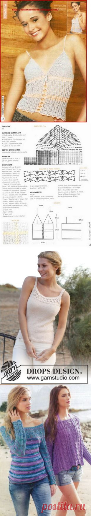 Вязание спицами и крючком. Обучение вязанию. Модели для вязания.