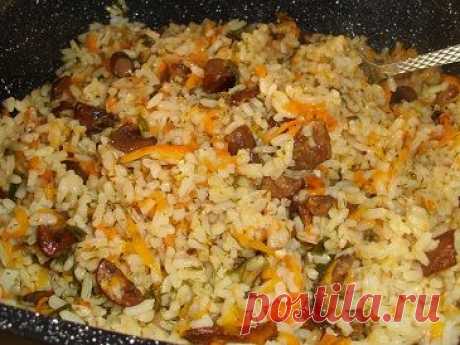 Плов с грибами и овощами, это очень вкусно