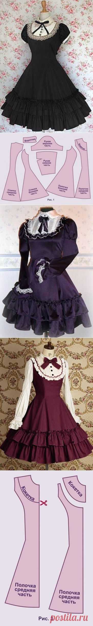 «Лолита» — выкройка платья | Дамские хитрости