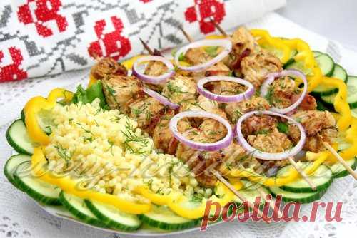 Шашлычки на шпажках в духовке