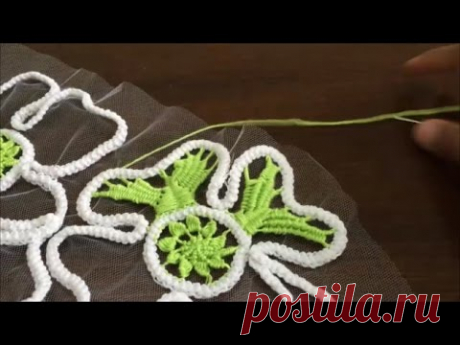 Crochet Pattern - Romanian point lace  - filling stitch - YouTube
Схема вязания крючком - румынское кружево