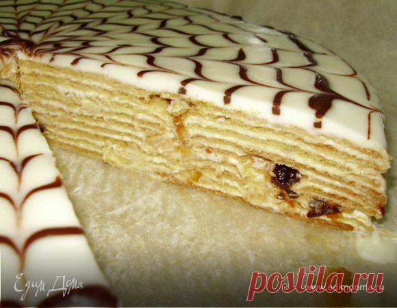 Медовик с черносливом. Ингредиенты: мед, сода, сахар | Официальный сайт кулинарных рецептов Юлии Высоцкой