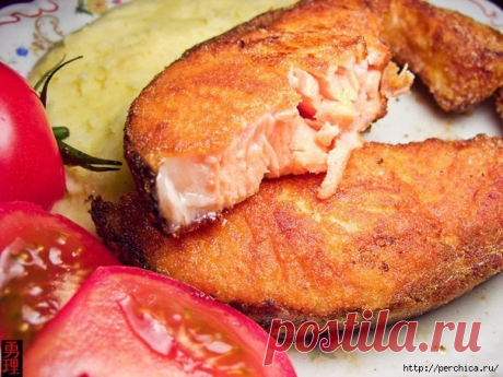 Рыбные стейки в кукурузной муке