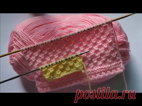 HERMOSO PUNTO TEJIDO A DOS AGUJAS o palitos | TEJIDOS ROSSY 💗