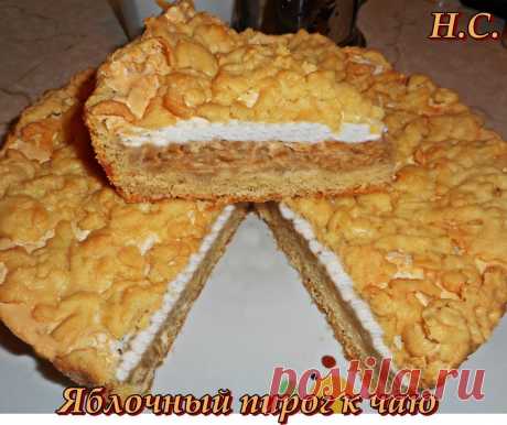 Пирог к чаю 
3 желтка растереть с 3/4ст. сахара и солью (на кончике ножа), добавить 200г размягченного маргарина и хорошо размешать. Всыпать разрыхлитель (10г), ванилин и 2 ст. муки. Замесить песочное тесто и раз…