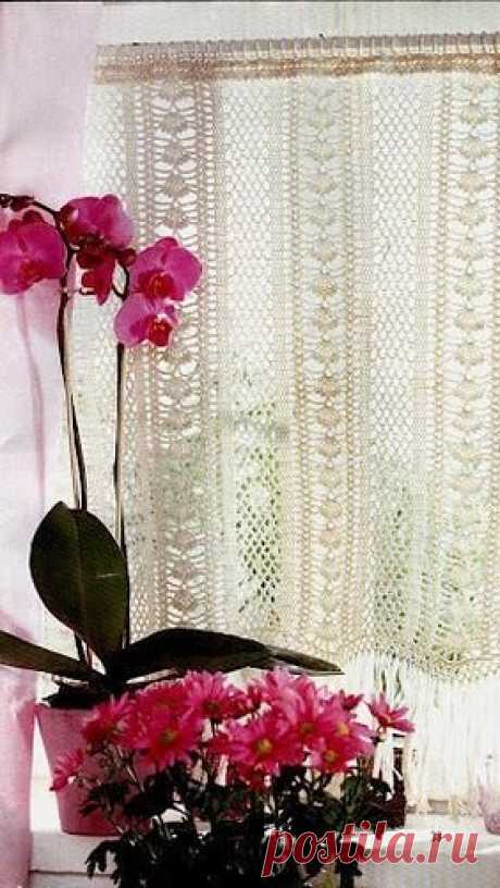 Вязаные занавески - Домашний hand-made