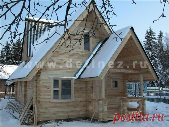 Дачный дом 6х6м из профилированного бруса