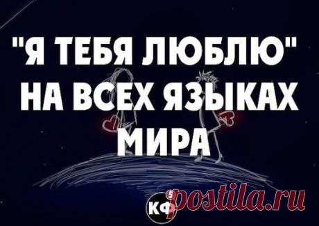 "Я тебя люблю" на всех языках мира:
1. Абхазский - Сара бара бзия бзой!
2. Арабский - Ана ахебек, Ана ахебеки !
3. Адыгейский - Сэ оры плэгун!
4. Алтайский - Мэн сэни турар!
5. Албанский - Уне дуа ти!
6. Амхарский - Афэггерэ антэ!
7. Английский - Ай лав ю!
8. Армянский - Ес кэс сирум эм!
9. Афганский - Ма ди кавэл мина!
10. Башкирский - Мин хинэ яратау!
11. Белорусский - Я тябэ кахаю!
12. Бирманский - Чэна тинго чхи ти (Чумма тинго чхи ти)!
13. Болгарский - Аз ти обичам!
1...
