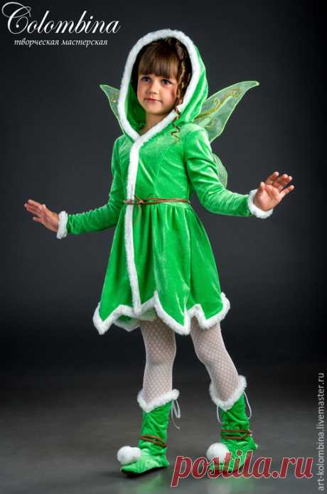 Купить Костюм феи Динь-динь - салатовый, фея, костюм феи