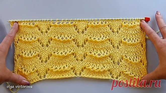 ВЕЛИКОЛЕПНЫЙ АЖУРНЫЙ УЗОР 831 Узоры спицами