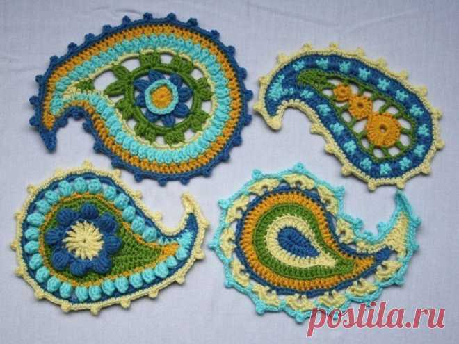 Paisley floral crochet pattern от CAROcreated на Etsy
