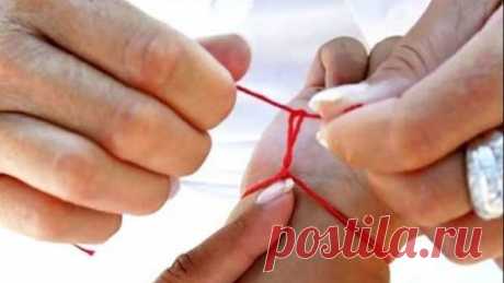Как завязывать красную нитку от сглаза