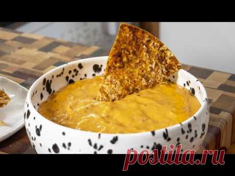 Как в кинотеатре. Сырный соус с мясом для чипсов. Начос из лаваша.