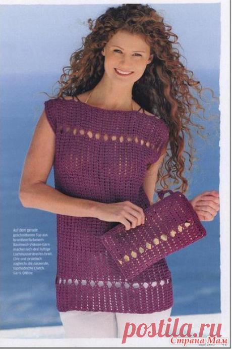 . Топ и клатч крючком - Все в ажуре... (вязание крючком) - Страна Мам