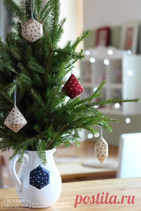 Как сшить сосульки и льдинки / Icicle Christmas ornaments tutorial - Вечерние посиделки