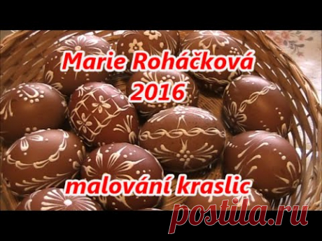 Malování kraslic voskem - Marie Roháčková -  Bobrová