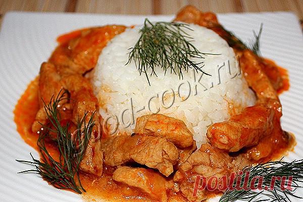 Хороший простой и домашний рецепт - мясо тушёное с соусом 