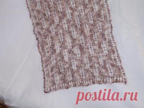 Нежная шаль на плечи - 2 / Вязание спицами / Вязание для женщин спицами. Схемы