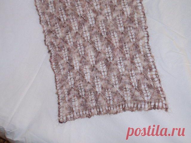 Нежная шаль на плечи - 2 / Вязание спицами / Вязание для женщин спицами. Схемы