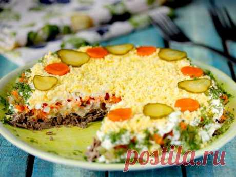 Салат «Печенкин» — рецепт с фото пошагово