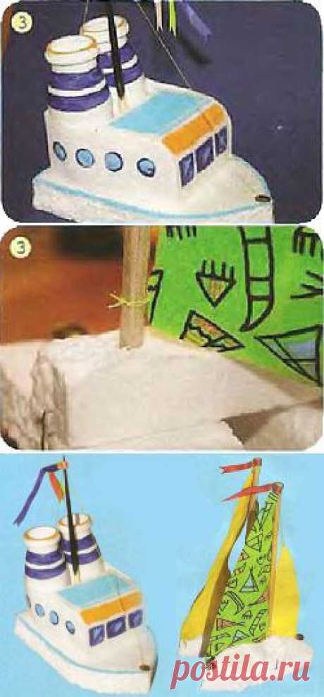 Пароход и катамаран