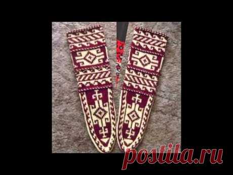 Как связать носки-джурабы.