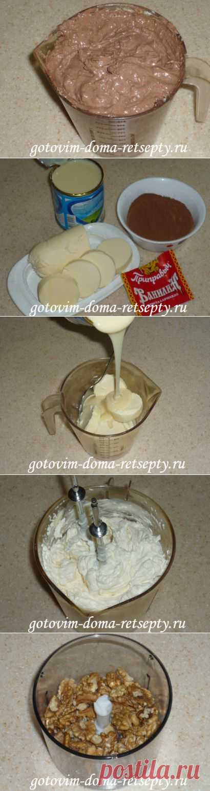 Шоколадный крем для торта
