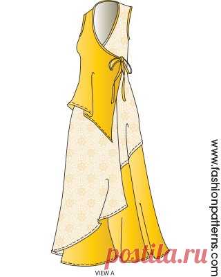 B6359 - Wrap Dress (Fun Jumper)