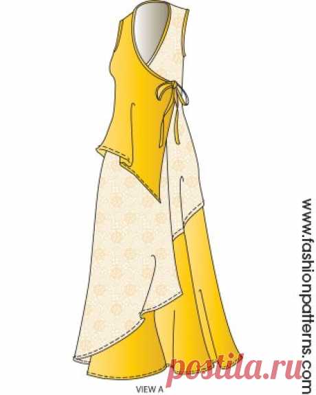 B6359 - Wrap Dress (Fun Jumper)