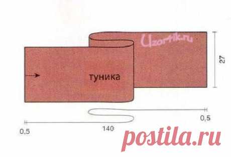Шаль-жилет
Источник: Сайт "Узорчик" со ссылкой на журнал "Bellisimo", N1, 2012
ВАМ ПОНАДОБИТСЯ: 300 г пряжи Setato ТМ Lane Mondial красного цвета № 851 - спицы №5,5; игла для шерсти с закругленным концом.
УЗОРЫ 
Спицами: Полая резинка (начало и конец). Резинка 1x1. 
ПЛОТНОСТЬ ВЯЗАНИЯ 
Резинкой 1x1 на спицах № 51/2: 22 п. и 20 р. = 10х 10 см 
ПОРЯДОК РАБОТЫ 
Туника: наберите 59 п., вяжите 4 р. полой резинкой (- 0,5 см), затем продолжите резинкой 1x1. Через 140 см общей высо...
