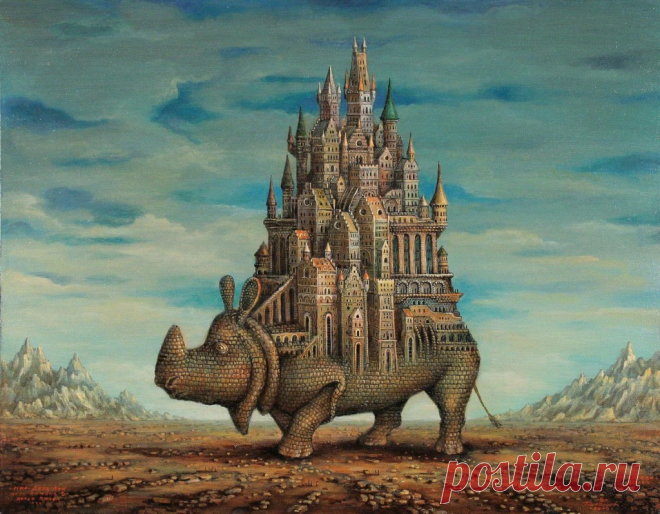 Sergey Tyukanov /Сергей Тюканов, 1955 | Surrealist painter | Tutt'Art@