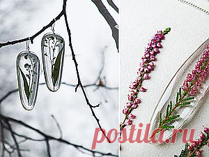 МК эпоксидная смола и сухоцветы - создание прозрачных украшений без молдов - Ярмарка Мастеров - ручная работа, handmade