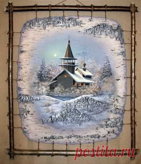 Картины на бересте...* - 34 фото. Фотографии Валерий Семкив.