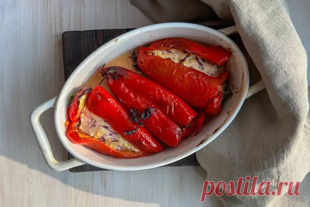 Перцы, фаршированные творожным сыром — так легко и эффектно - Будет вкусно - Социальная сеть 