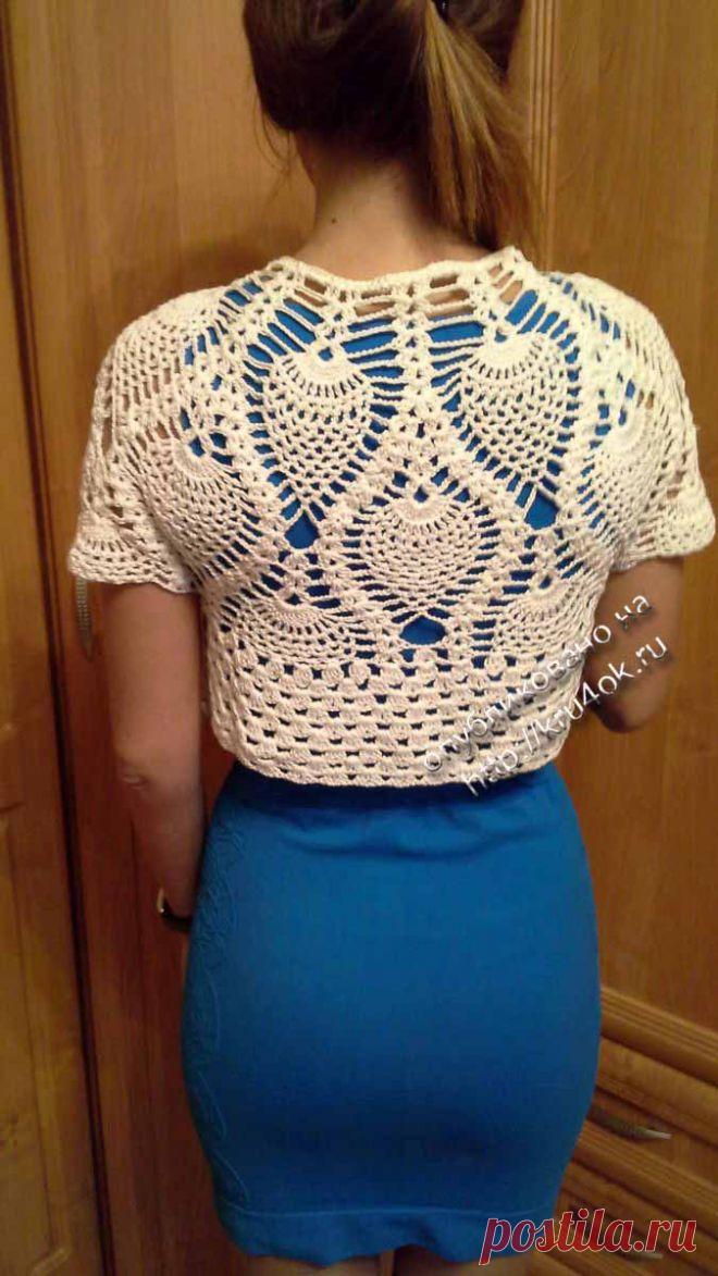 Болеро крючком — работа Ольги - вязание крючком на kru4ok.ru