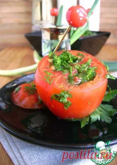 Быстрые закусочные помидоры - кулинарный рецепт