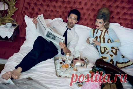 #VOGUEJULY2015 #NataliaVodianova #AdrienBrody #LamourToujours — JOLIEGAZETTE
