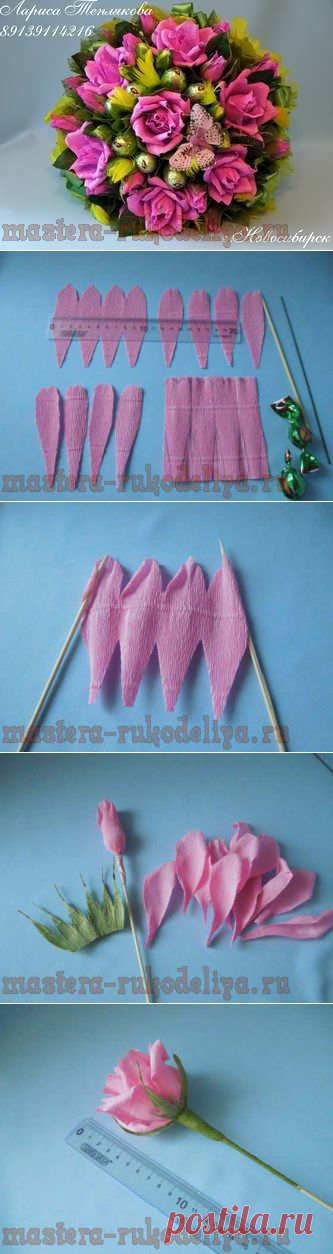 Как сделать красивую шоколадную розу  | www.FabArtDIY.com