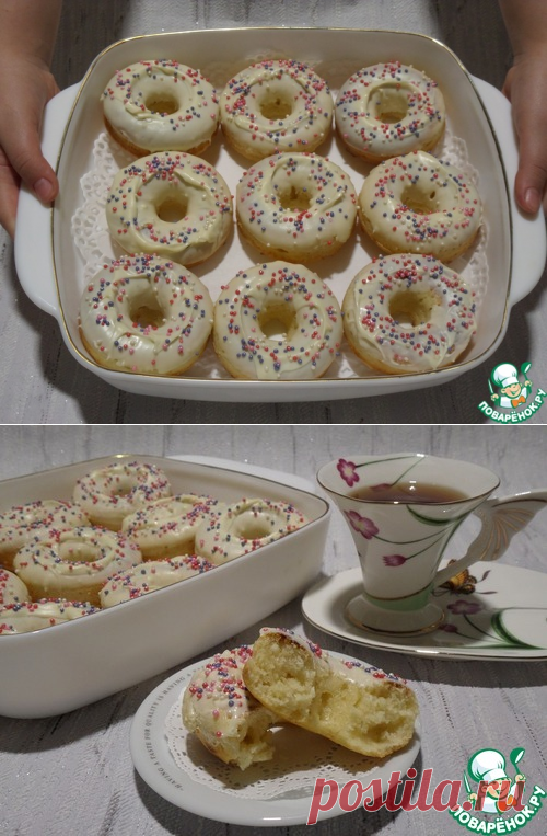 Творожно-кокосовые пончики – кулинарный рецепт