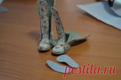 Сапожки для куклы. МК