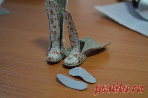 Сапожки для куклы. МК