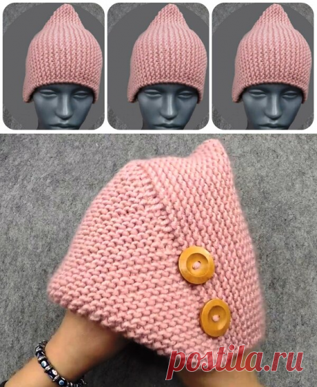 Странная вязаная спицами шапка – может это оригами? | Tvorlen | Яндекс Дзен