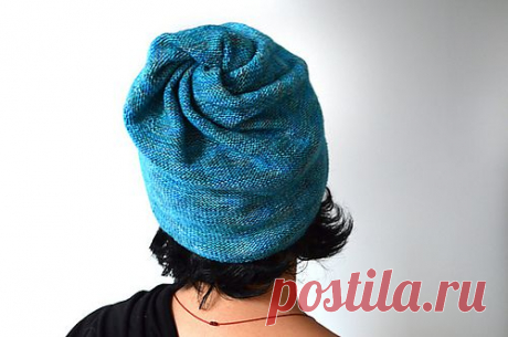 Спиральная двухсторонняя шапочка.
