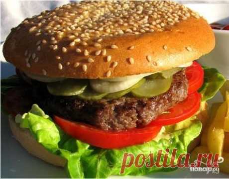 Котлета для гамбургера - пошаговый рецепт с фото на Повар.ру
