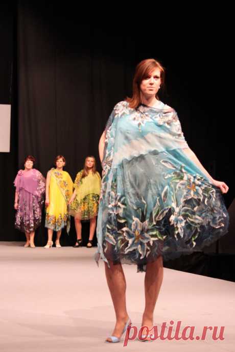 Gorgeous natural silk dress handmade artwork silk от Studijakalla